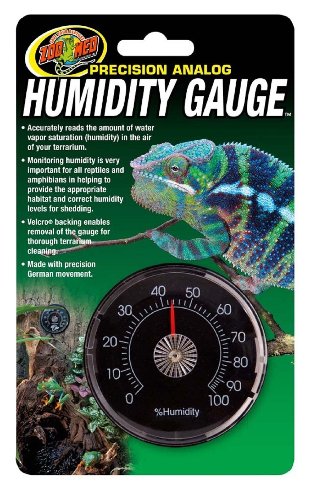 Zoo Med Precision Analog Reptile Humidity Gauge eBay