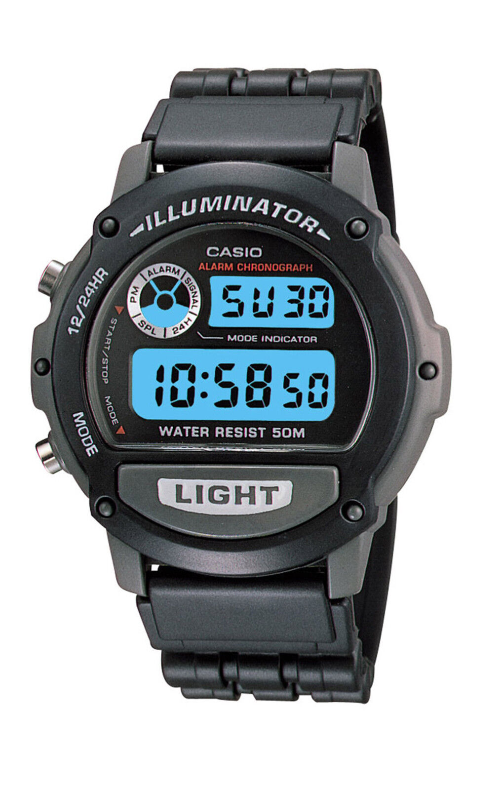 Casio Linea Uomo Classico Nero Digitale al Quarzo Cinturino in resina 45mm Orologio DW290-1V | eBay