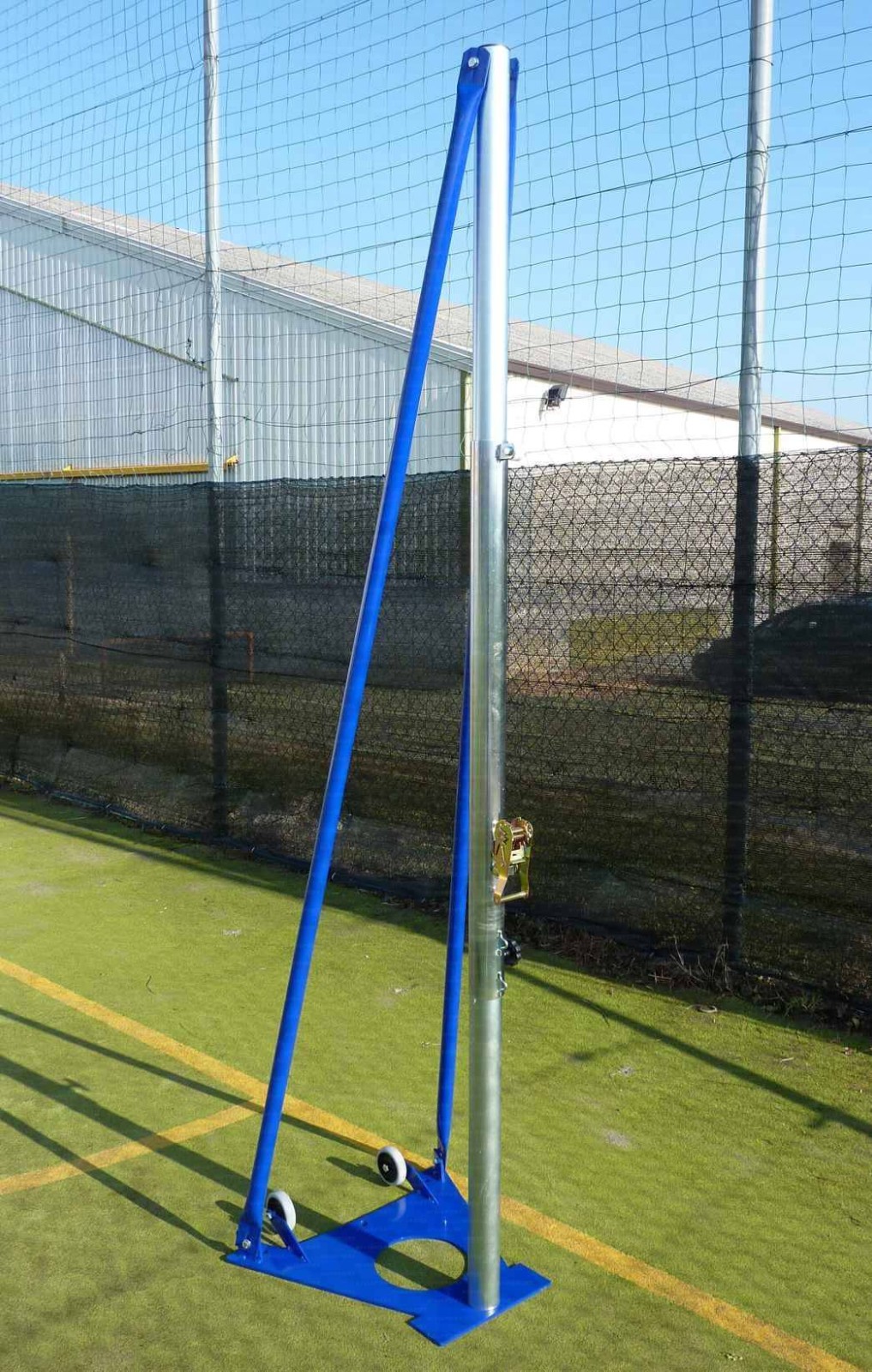 (12V) IMPIANTO VOLLEY PALLAVOLO IN ACCIAIO ZINCATO TRASPORTABILE TUV UNI EN 1271