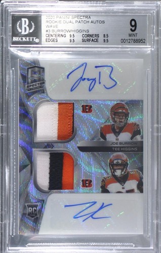 2020 Panini Spectra Joe Burrow Tee Higgins #RDPA-JT