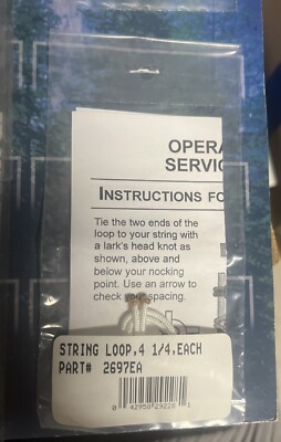 PSE String D-Loop 4 1/4'' Long, White