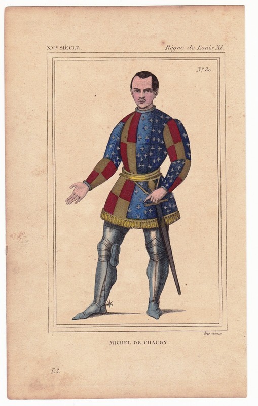 Portrait Michel De Chaugy Changy Macon Bourgogne Retable Saint Martin D'Ambierle