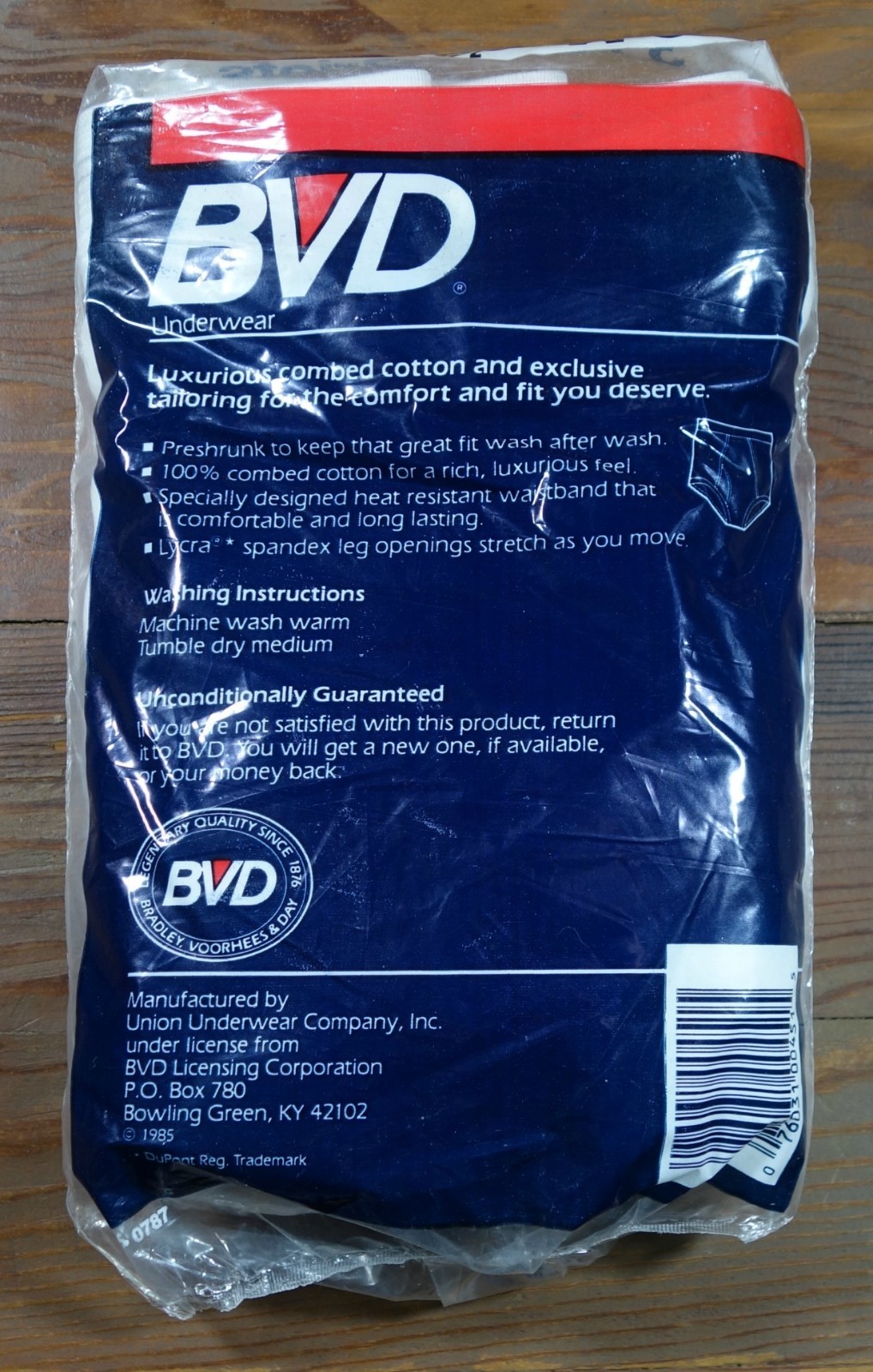 1980's Vintage 3-Pair NOS White Cotton BVD Underwear Briefs Sz 30