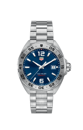 Pre-owned Tag Heuer Waz1118.ba0875 Men's Formula 1 Blue Dial Quartz Watch, 41mm Case