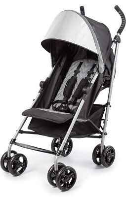 Summer Infant 3Dlite ST Convenience Stroller, Black & Gray - Lightweight...