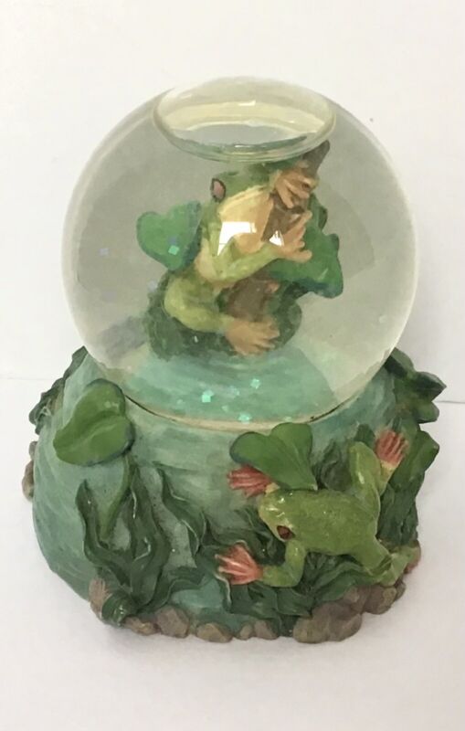 Frog Glitter Globe Westland Giftware 1999 Vintage