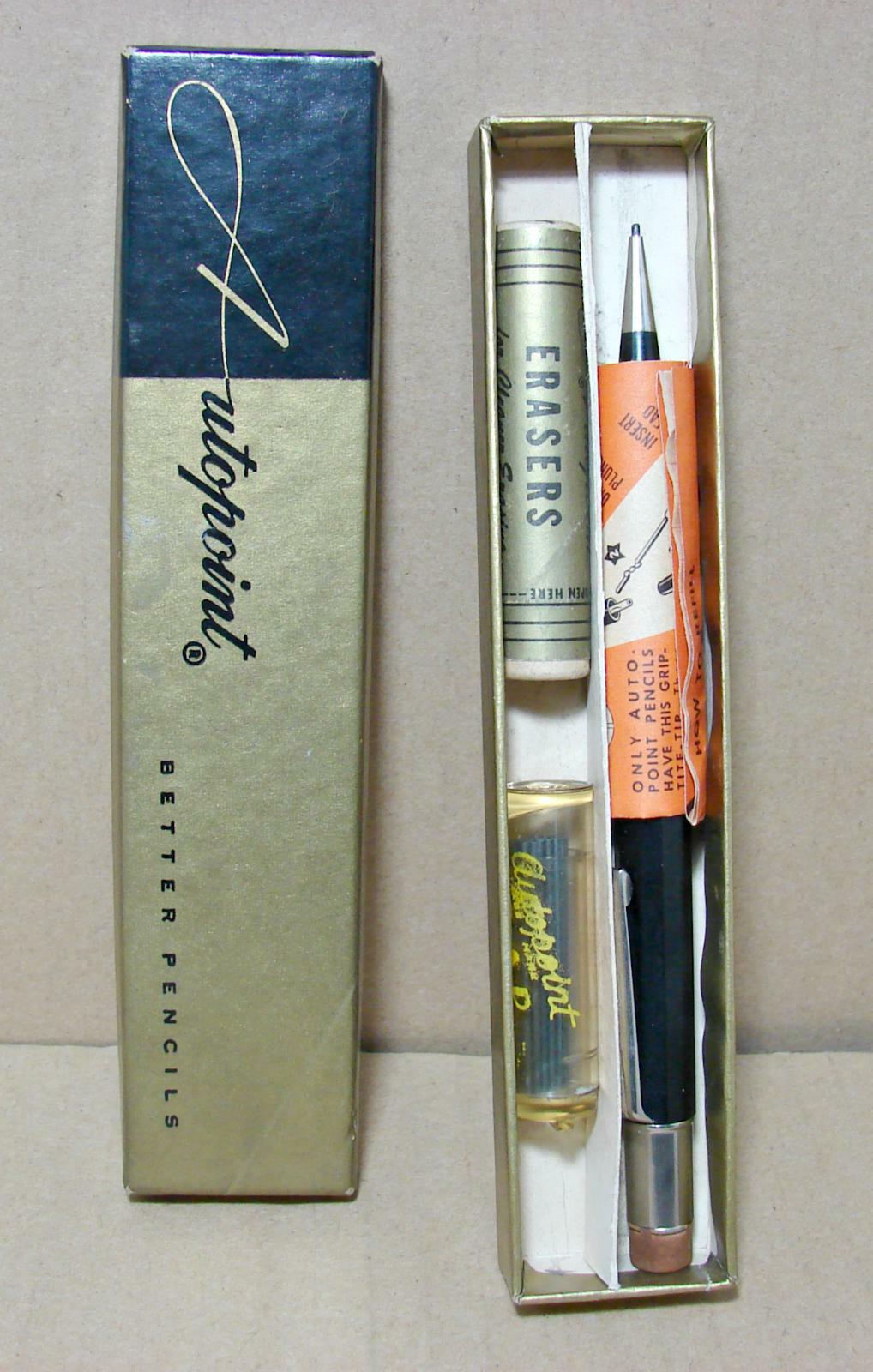 Vintage Autopoint Mechanical " Better Pencil " in box with spare leads