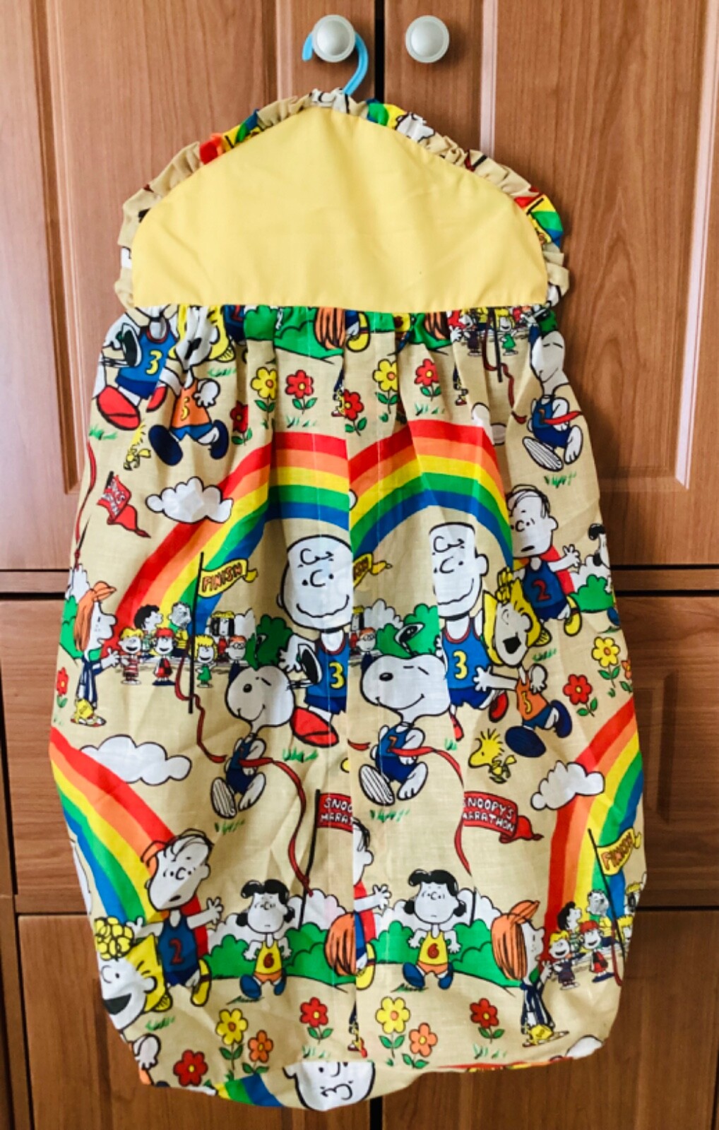 SNOOPY - SNOOPY　STACKING　HOLDER　かなりの重さあります Vintage handmade Snoopy Peanuts baby diaper stacker holder