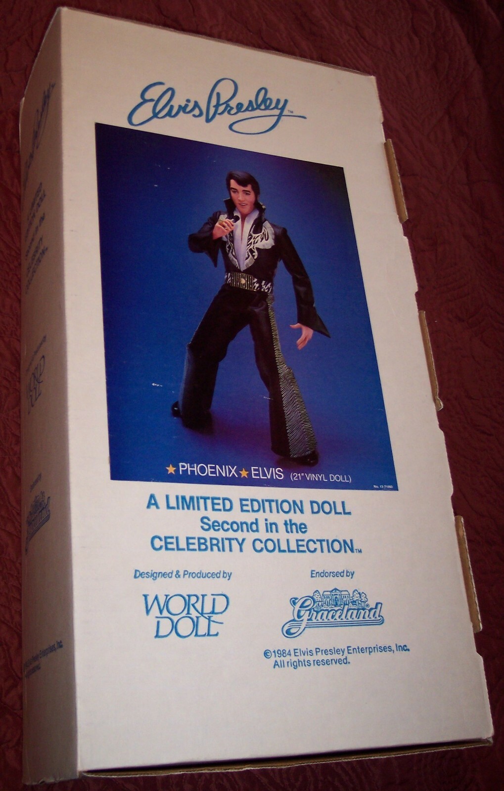 VINTAGE 1984 Elvis Presley Celebrity Collection Phoenix 21 VINTAGE 1984 Elvis Presley Celebrity Collection Phoenix 21