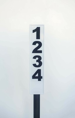 Solar Lighted Address Sign - Bright Custom House Plaque to help Emergency