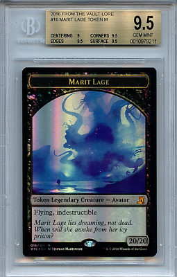 MTG Marit Lage Token BGS 9.5 FTV Lore Magic Mystic Foil
