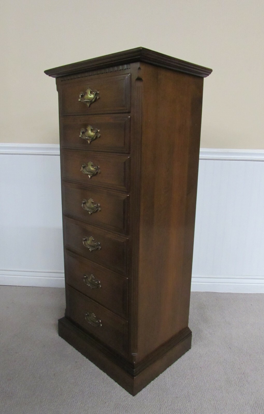ETHAN ALLEN CLASSIC MANOR MAPLE LINGERIE CHEST, 7 DRAWER