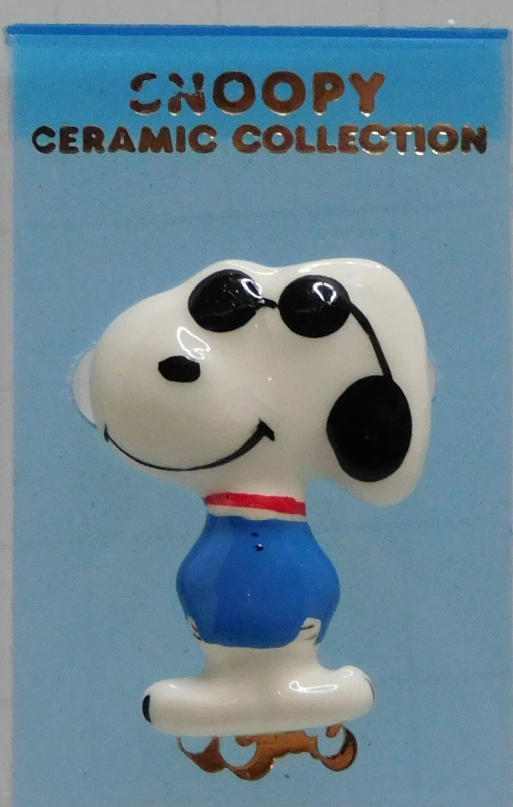 Vintage Peamuts Snoopy Joe Cool Aviva Ceramic Pin New On