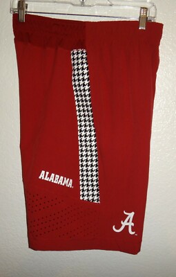 NEW MENS S NIKE ALABAMA CRIMSON TIDE TEAM ISSUED FOOTBALL SHORTS WATER REPEL