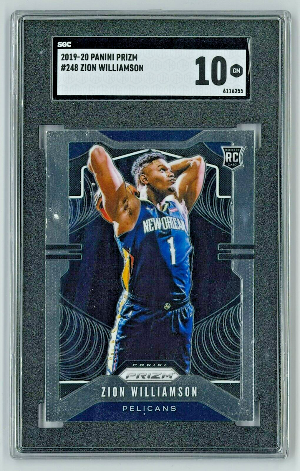ZION WILLIAMSON 2019 Panini Prizm #248 Rookie Card RC - SGC 10 Gem