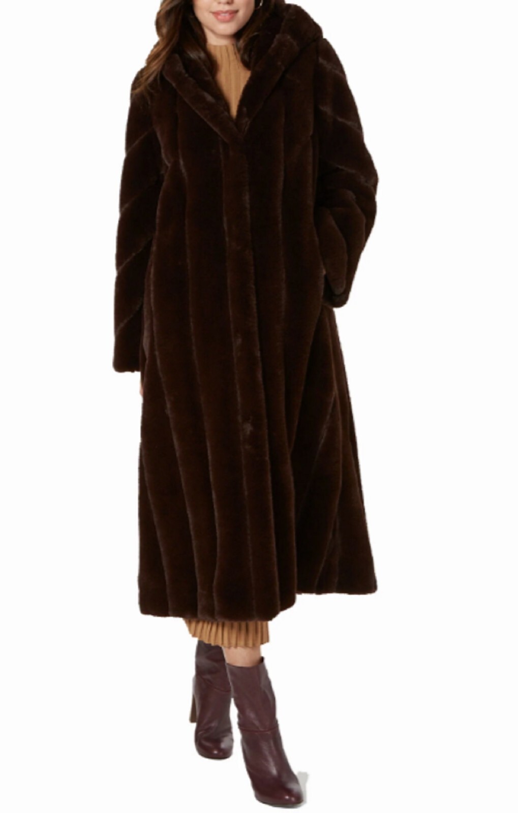 ジャケット・アウター acka 2024 Christmas box volume fur coat Grandma Winter Coat High End Middle-aged Elderly Mother Fur