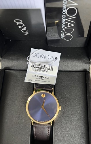 Authentic Movado Museum 40mm Sapphire Crystal Wristwatch w