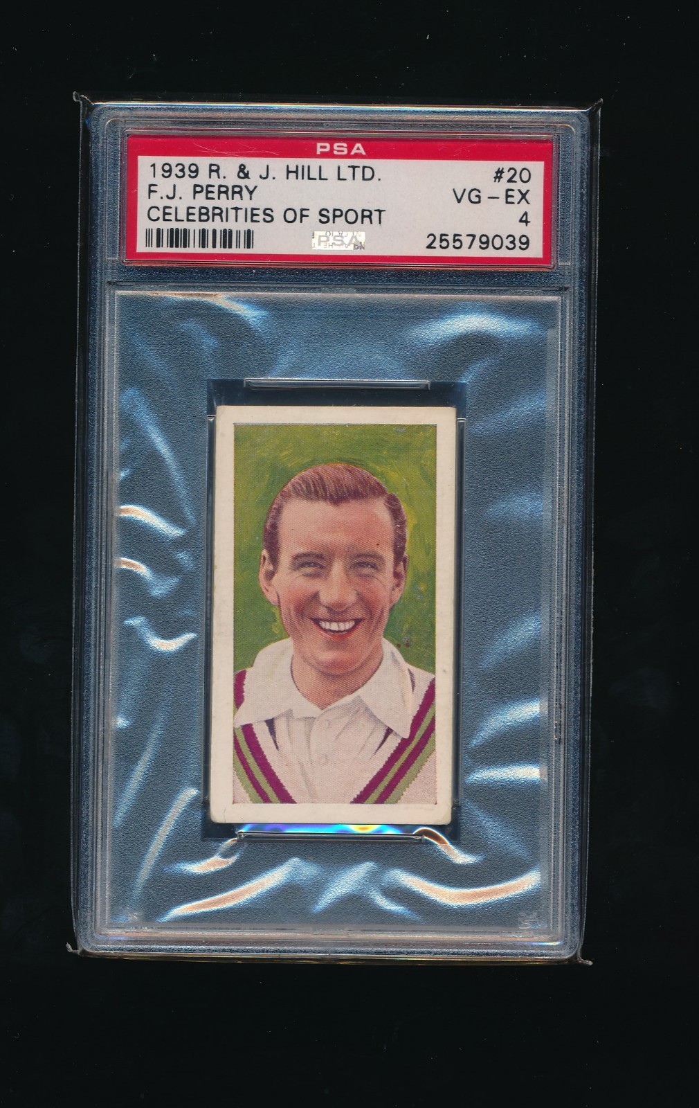 1939 R & J Hill Celebrities of Sport #20 Fred Perry psa 4