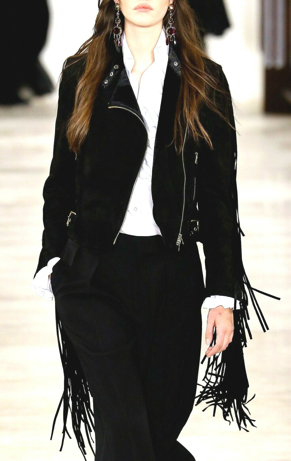 F*ラ様 RRL fringe leatherjacket