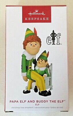 2022 Hallmark Keepsake Ornament ~ Elf - "Papa Elf and Buddy the Elf" ~ NEW