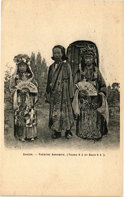 Vietnam Indochina Cpa Ak Saigon - ThéAtre Annamite (194695)