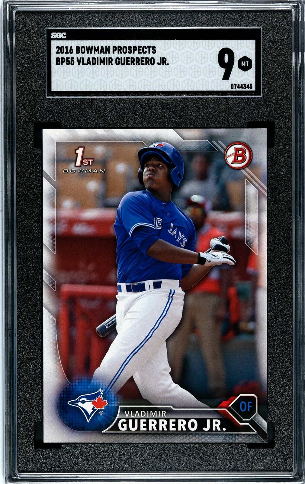 2016 Bowman #BP55 Vladimir Guerrrero Jr Rookie Card RC SGC 9