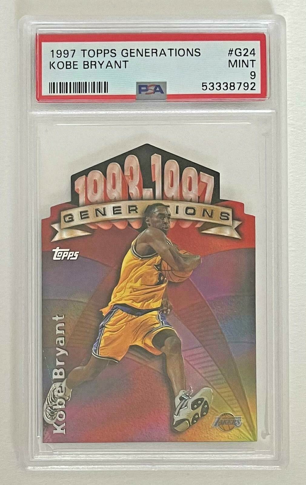 1997 Topps Generations Die-Cut Kobe Bryant #G24 PSA 9 MINT