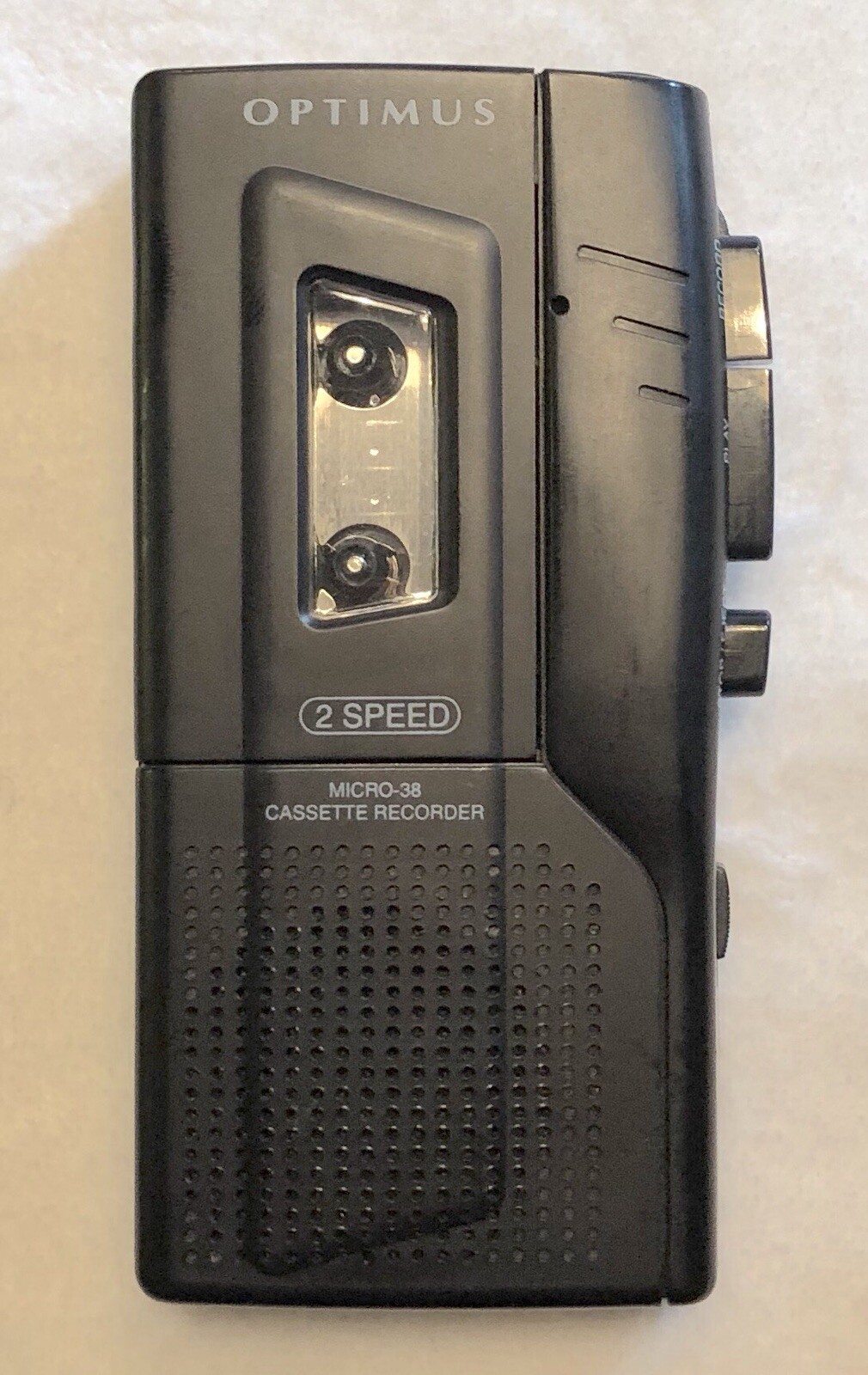 Optimus Micro-38 Micro Cassette Recorder 14-1166 Portable Voice Recorder