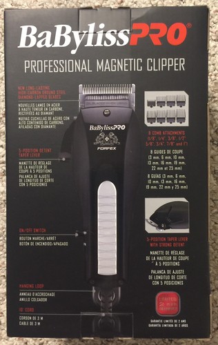 BaByliss PRO FORFEX Professional Magnetic Clipper - Model FX650 - NEW IN BOX