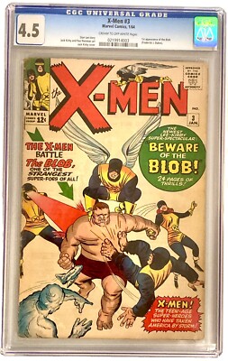 X-MEN #3 1964 CGC 4.5 VG+   1st Blob