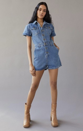 ANDREA&Co 新品DENIM ELEMENT ROMPERS   Sサイズ Amazon.com: TACSTRUN Women's Sexy High Waist Sleeveless