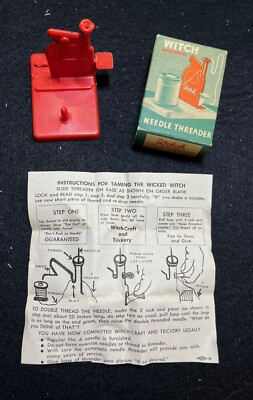 Vintage Witch Automatic Needle Threader w/ instructions