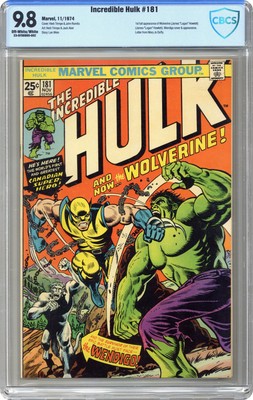 Der Unglaubliche Hulk #  181 CBCS 9.8 1974 23- 0FD6B6D-002 1st App  Wolverine