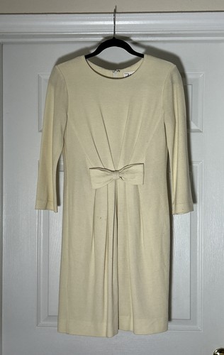 A Genuine Original Milly of New York Dress Cream W/ Sleeves A Genuine Original Milly of New York Dress Cream W/ Sleeves