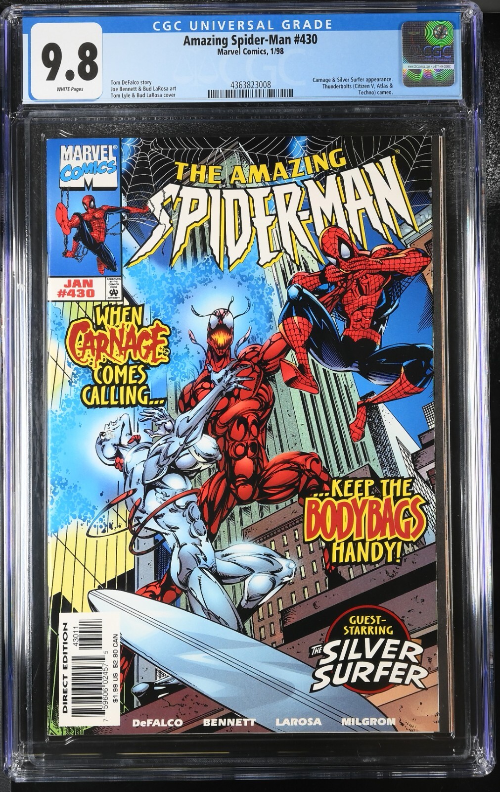 AMAZING SPIDER-MAN #430 [1998] CGC 9.8 WP Marvel Comics