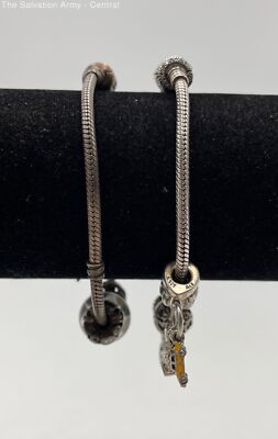 Pandora Sterling Silver Bracelets Set of 2