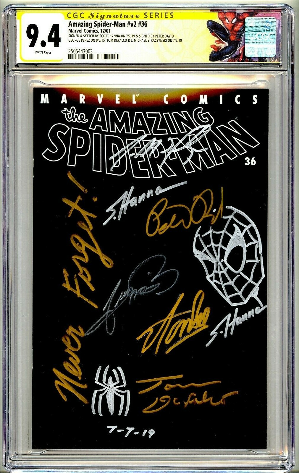 We Live #1 サイン・スケッチ入り CGC 9.8 アメコミリーフ We Live #1 サイン・スケッチ入り CGC 9.8 アメコミリーフ We