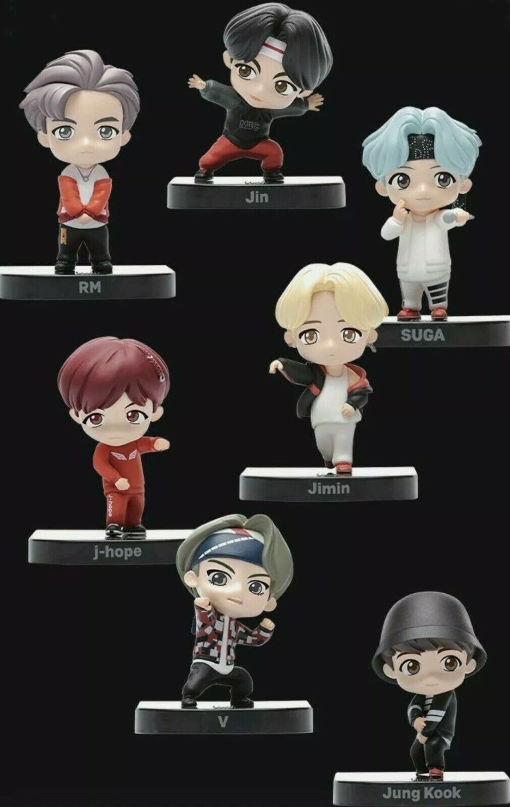 Official TinyTAN BTS CHARACTER MIC DROP Ver. Mini Figures Official TinyTAN BTS CHARACTER MIC DROP Ver. Mini Figures