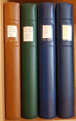 Lindner illustrated hingeless 120b Germany mint 1960-1995 in 4 ring binders
