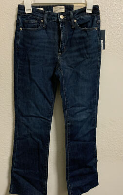  Universal Thread Women's High-Rise Bootcut Cropped Jeans - Dark Wash (Size 0)