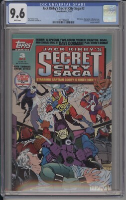 JACK KIRBY'S SECRET CITY SAGA #3 - CGC 9.6 - TOPPS COMICS - BILL CLINTON APP.