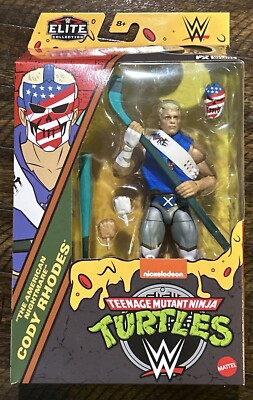 Wwe Elite Collection Tmnt Teenage Mutant Ninja Turtles Casey Jones X Cody Rhodes