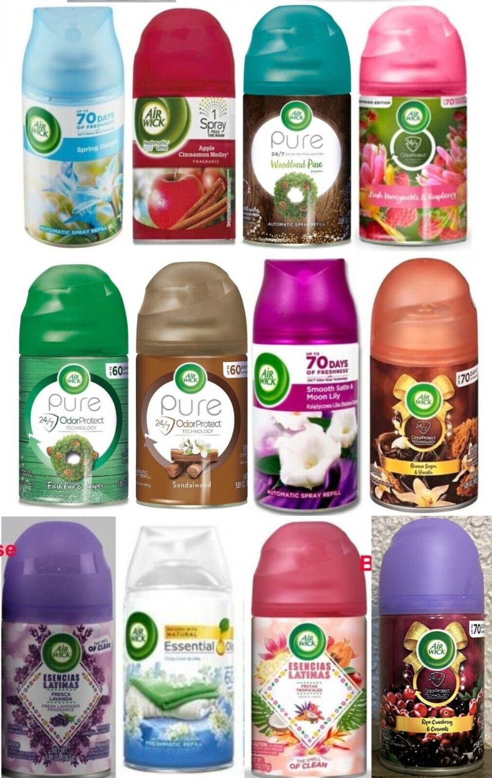 Air Wick Automatic Spray Refill ODOR PROTECT Freshmatic  CHOOSE  Scent