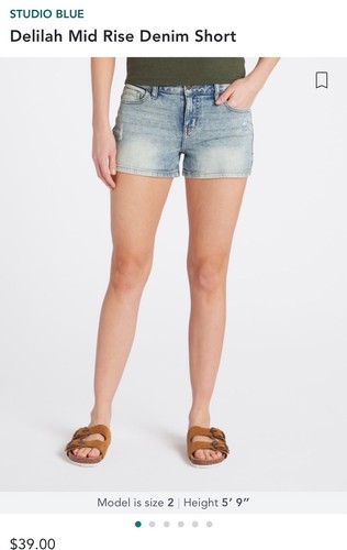 Studio blue x stitch Fix Mid Rise “Delilah” Denim Short | eBay