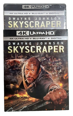 Skyscraper 4K Ultra HD + Blu-Ray + Digital 2018 Movie New & Factory Sealed