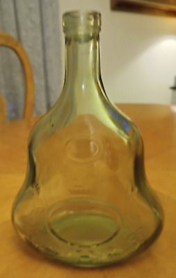 VINTAGE GREEN GLASS JAS HENNESSEY & CO COGNAC '' EMPTY BOTTLE '' EXCELLENT COND.