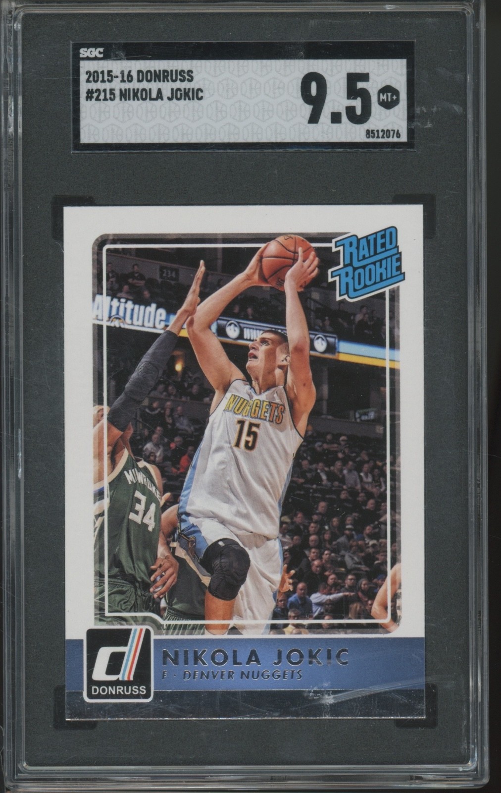 2015 Panini Donruss #215 Nikola Jokic RC Rookie Mint+ SGC 9.5