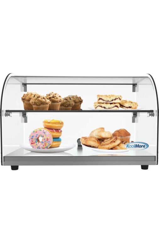 22 In. Commercial Countertop Bakery Display Case With Front Curved Glass, SS Fra