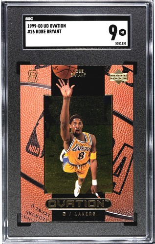 1999-2000 UPPER DECK UD OVATION KOBE BRYANT CARD #26 SGC 9