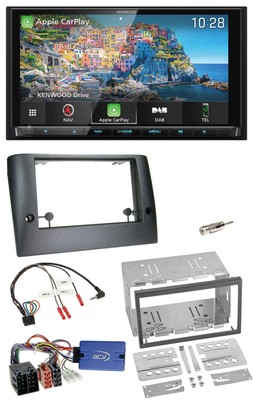 Kenwood Bluetooth Lenkrad 2DIN USB TMC DAB Navigation für Fiat Stilo 2005-2007